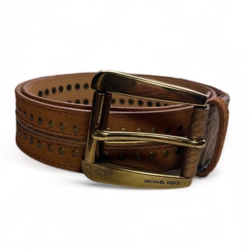 Michael Kors Studded Leather Belt